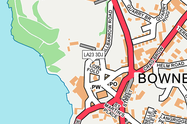 LA23 3DJ map - OS OpenMap – Local (Ordnance Survey)