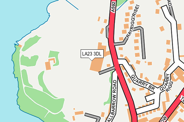 LA23 3DL map - OS OpenMap – Local (Ordnance Survey)
