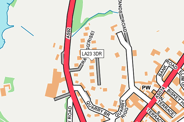LA23 3DR map - OS OpenMap – Local (Ordnance Survey)
