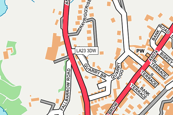 LA23 3DW map - OS OpenMap – Local (Ordnance Survey)