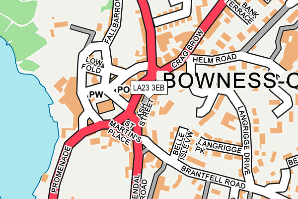 LA23 3EB map - OS OpenMap – Local (Ordnance Survey)