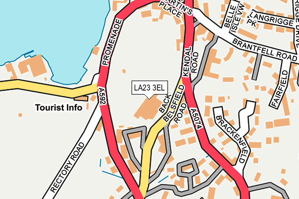 LA23 3EL map - OS OpenMap – Local (Ordnance Survey)