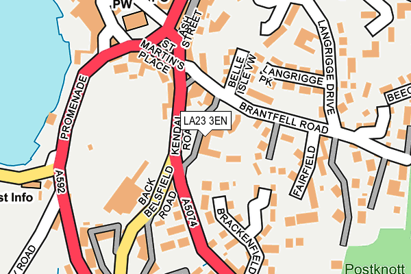 LA23 3EN map - OS OpenMap – Local (Ordnance Survey)