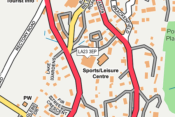 LA23 3EP map - OS OpenMap – Local (Ordnance Survey)