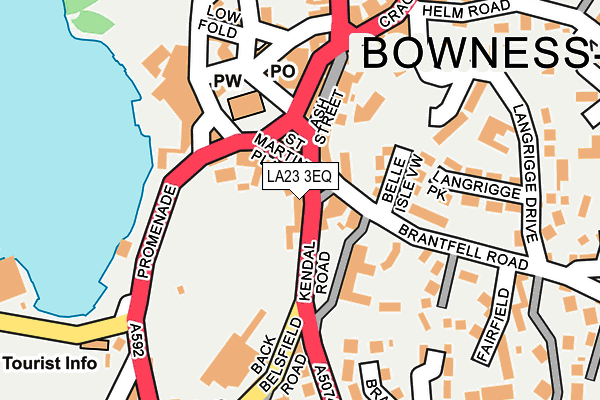 LA23 3EQ map - OS OpenMap – Local (Ordnance Survey)