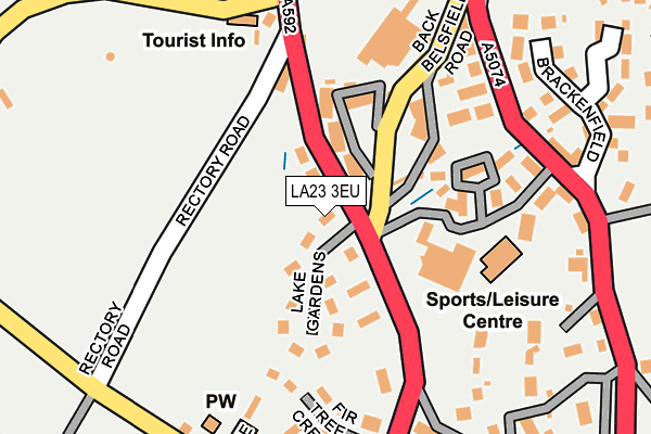 LA23 3EU map - OS OpenMap – Local (Ordnance Survey)
