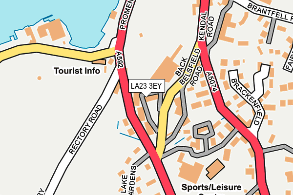 LA23 3EY map - OS OpenMap – Local (Ordnance Survey)