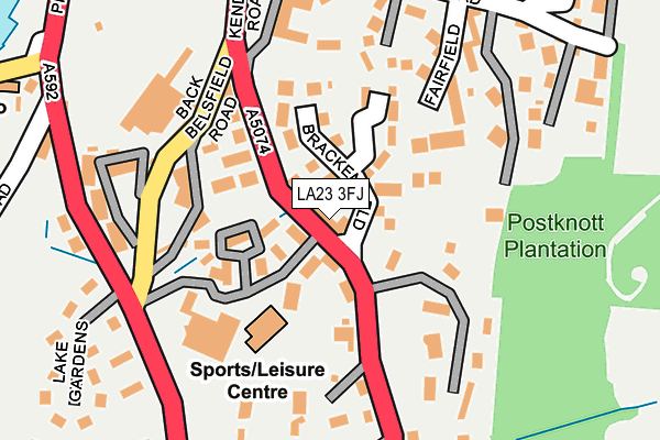 LA23 3FJ map - OS OpenMap – Local (Ordnance Survey)