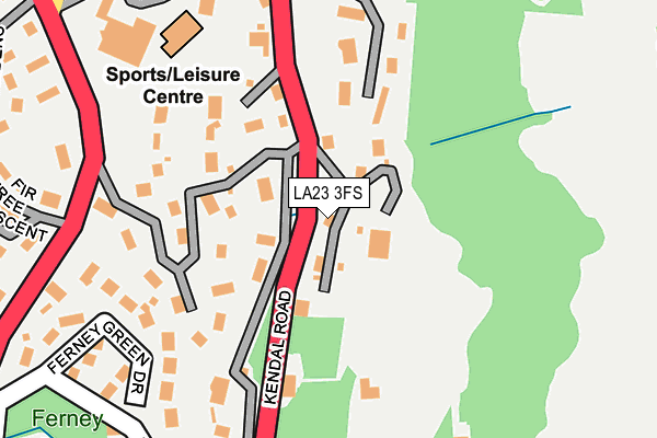 LA23 3FS map - OS OpenMap – Local (Ordnance Survey)