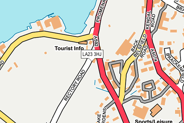 LA23 3HJ map - OS OpenMap – Local (Ordnance Survey)