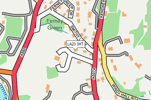 LA23 3HT map - OS OpenMap – Local (Ordnance Survey)