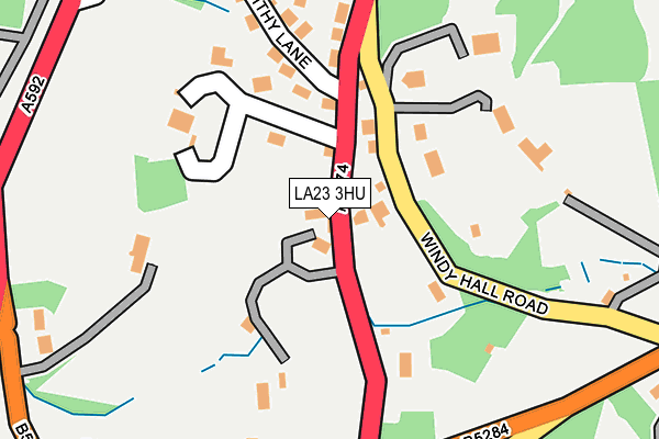 LA23 3HU map - OS OpenMap – Local (Ordnance Survey)