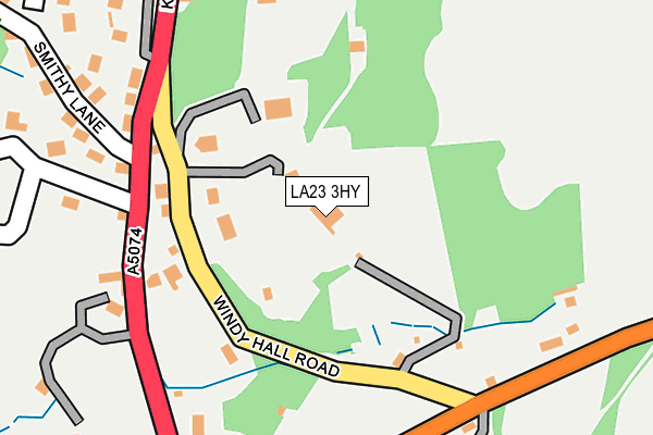 LA23 3HY map - OS OpenMap – Local (Ordnance Survey)