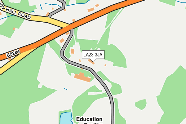 LA23 3JA map - OS OpenMap – Local (Ordnance Survey)