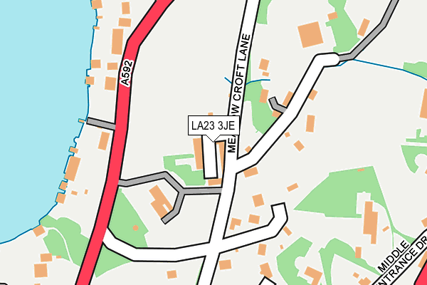 LA23 3JE map - OS OpenMap – Local (Ordnance Survey)