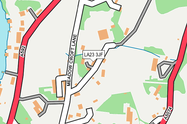 LA23 3JF map - OS OpenMap – Local (Ordnance Survey)