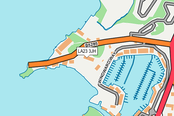 LA23 3JH map - OS OpenMap – Local (Ordnance Survey)