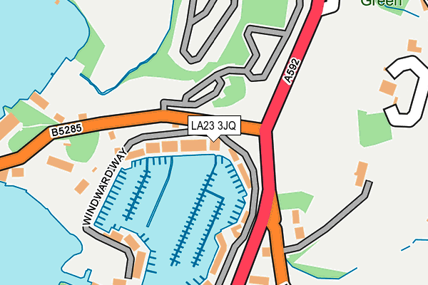 LA23 3JQ map - OS OpenMap – Local (Ordnance Survey)