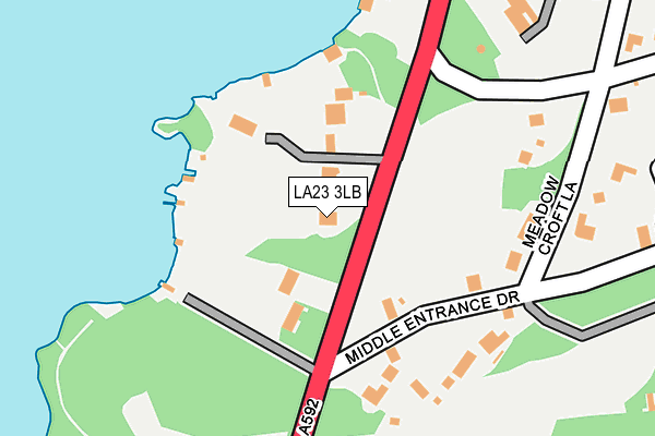LA23 3LB map - OS OpenMap – Local (Ordnance Survey)