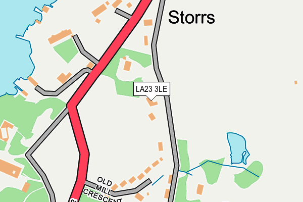 LA23 3LE map - OS OpenMap – Local (Ordnance Survey)