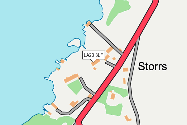LA23 3LF map - OS OpenMap – Local (Ordnance Survey)