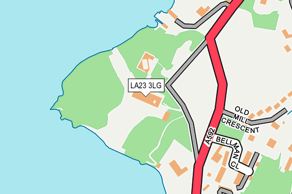 LA23 3LG map - OS OpenMap – Local (Ordnance Survey)