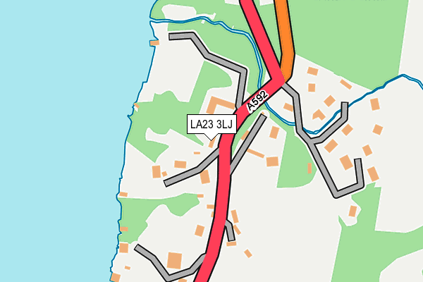 LA23 3LJ map - OS OpenMap – Local (Ordnance Survey)