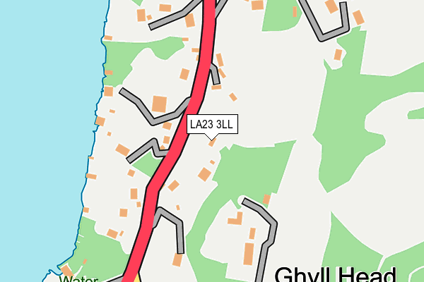 LA23 3LL map - OS OpenMap – Local (Ordnance Survey)