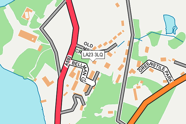 LA23 3LQ map - OS OpenMap – Local (Ordnance Survey)
