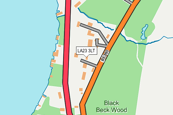 LA23 3LT map - OS OpenMap – Local (Ordnance Survey)