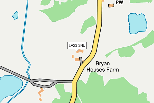 LA23 3NU map - OS OpenMap – Local (Ordnance Survey)