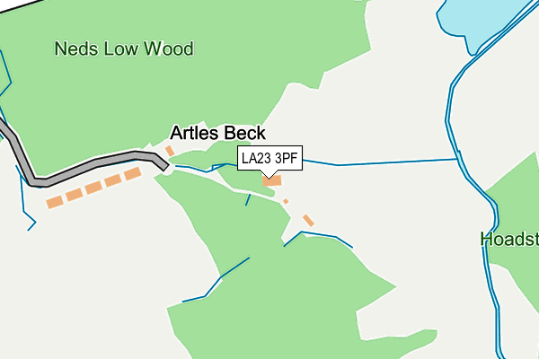 LA23 3PF map - OS OpenMap – Local (Ordnance Survey)