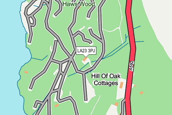 LA23 3PJ map - OS OpenMap – Local (Ordnance Survey)