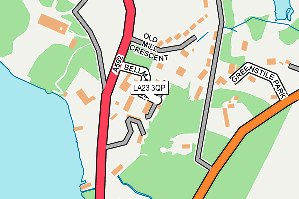 LA23 3QP map - OS OpenMap – Local (Ordnance Survey)