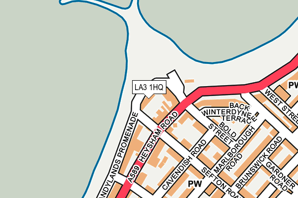LA3 1HQ map - OS OpenMap – Local (Ordnance Survey)