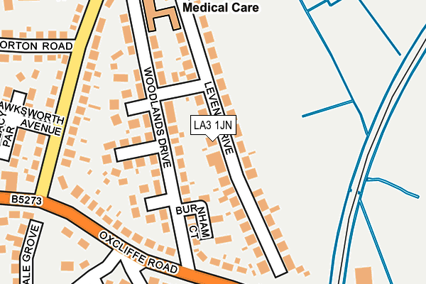 LA3 1JN map - OS OpenMap – Local (Ordnance Survey)