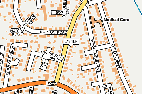 LA3 1LR map - OS OpenMap – Local (Ordnance Survey)