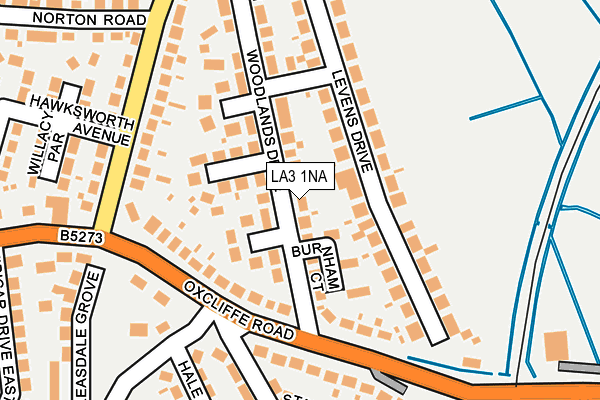 LA3 1NA map - OS OpenMap – Local (Ordnance Survey)