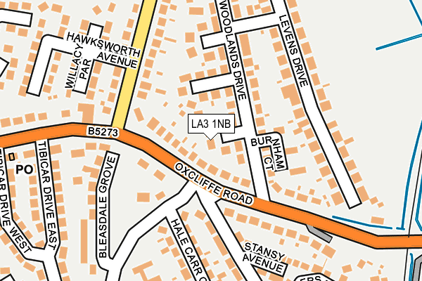 LA3 1NB map - OS OpenMap – Local (Ordnance Survey)