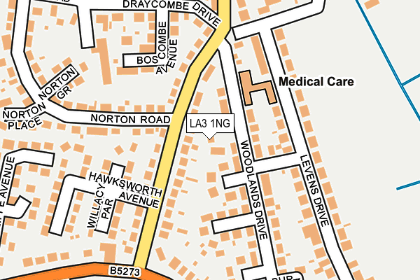 LA3 1NG map - OS OpenMap – Local (Ordnance Survey)
