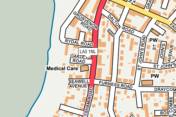 LA3 1NL map - OS OpenMap – Local (Ordnance Survey)