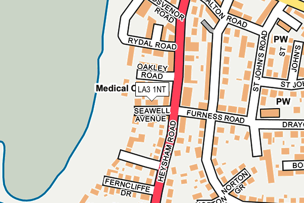 LA3 1NT map - OS OpenMap – Local (Ordnance Survey)