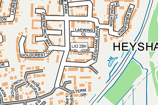 LA3 2BH map - OS OpenMap – Local (Ordnance Survey)