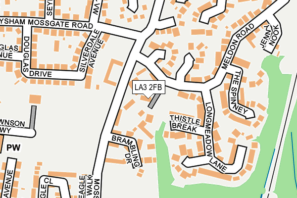 LA3 2FB map - OS OpenMap – Local (Ordnance Survey)