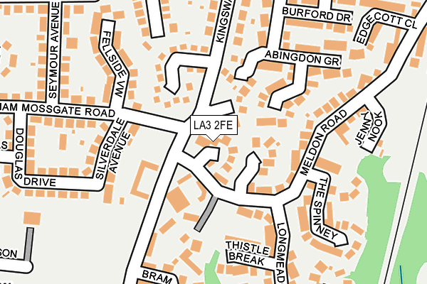 LA3 2FE map - OS OpenMap – Local (Ordnance Survey)