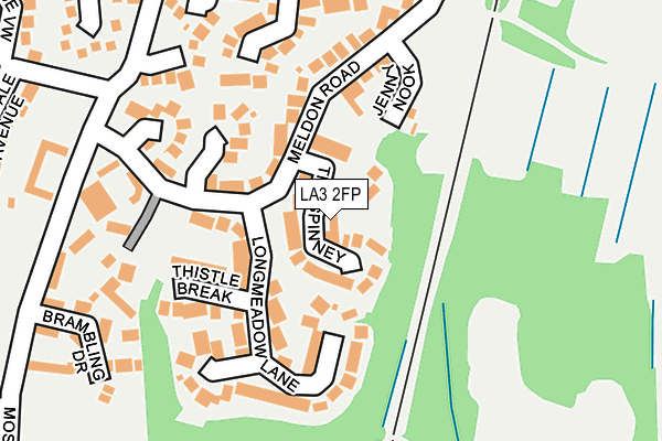 LA3 2FP map - OS OpenMap – Local (Ordnance Survey)