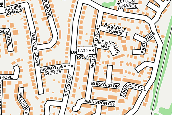 LA3 2HB map - OS OpenMap – Local (Ordnance Survey)