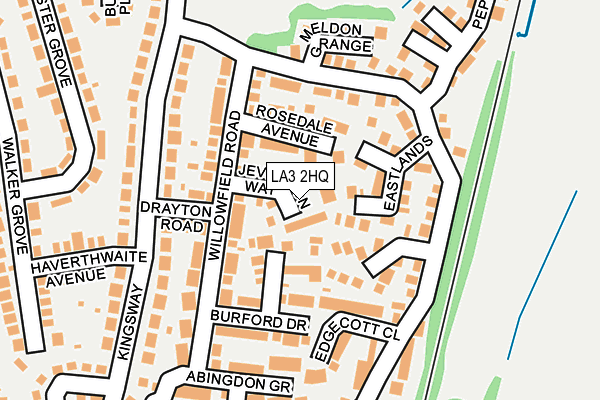 LA3 2HQ map - OS OpenMap – Local (Ordnance Survey)