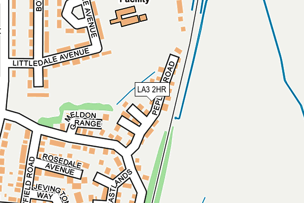 LA3 2HR map - OS OpenMap – Local (Ordnance Survey)