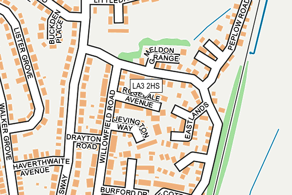 LA3 2HS map - OS OpenMap – Local (Ordnance Survey)